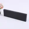 Caja de embalaje de cartón negro exquisito de fábrica para joyería, caja con tapa y base, caja de embalaje para llaveros, caja vacía para regalo, venta al por mayor