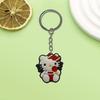 Llavero creativo de la serie Hello Kitty de AliExpress. Pequeño regalo. Llavero de coche de moda.