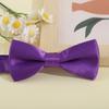 Pajarita infantil con diseño transfronterizo, lazo de rendimiento, color sólido, de poliéster y seda, con flores decorativas para el cuello, accesorios de ropa