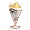 Cesta de lanche criativa Cesta de batatas fritas Restaurante ocidental sobremesa asas de frango frango frito cesta de pão bar recipiente de prato de comida frita