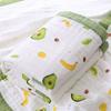 Cobertor Toalha de Banho para Bebê de Alta Densidade com Seis Camadas Toalha de Banho de Algodão Seersucker para Recém-Nascido Toalha de Banho de Gaze de Algodão com Seis Camadas para Crianças