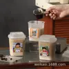 Vasos Desechables para Mousse con Tapas, Postre de Leche Doble Piel, Pasteles, Vasos de Plástico Cuadrados Transparentes para Postres, Vasos para Té de Leche