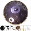 Lufing Disco de Mano Tambor de Mano Handpan Disco de Mano 440 Hertz 432 Hertz Forjado a Mano Tambor Etéreo Tambor de Lengüeta de Acero