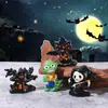 Nuevos Adornos Pequeños de Resina de Fantasma Verde Bruja Mago Casa en el Árbol para Halloween Micro Paisaje Accesorios del Festival de la Resurrección Decoración del Hogar