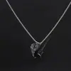 Púa de Guitarra Rock de Venta Caliente Transfronteriza Colgante de Instrumento Punk Hip-Hop Callejero Tendencia Moda Masculina Cadena para Suéter de Acero de Titanio