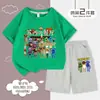 Pizzy's Parlor Restaurante de Susie Conjunto de Verano para Niños Shorts de Manga Corta Estampados Conjunto de Dos Piezas para Niños Mayores
