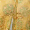 Brocado Dourado Novo Estilo Chinês Estilo Nacional Colete para Mulheres, Traje Tang de Primavera com Jaqueta Sem Mangas Abotoada, Colete Plus Size