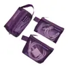 Bolsa de almacenamiento de malla de color sólido, bolsa para cables de datos digitales y auriculares, bolsa de almacenamiento pequeña para documentos de viaje, papelería y monedas