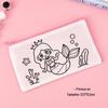 Estojo de Lápis Graffiti para Estudantes, Pequeno Presente para o Início do Ano Letivo, Estojo de Papelaria Tecido Não Tecido Cartoon DIY para Colorir, Estojo de Lápis Infantil
