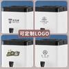 Cubo de té con leche cuadrado comercial personalizado, aislamiento de doble capa, gran capacidad, cubo de aislamiento de acero inoxidable 304, cubo de té cuadrado