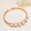 Dropshipping Venta al por mayor de Perlas Zhuji Joyería Enrollada Ojo del Diablo Suministro de Puesto Pulsera Pulsera de Perlas de Agua Dulce