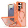 Funda para Teléfono Móvil Samsung S26Ultra Frosty Brillante Transfronteriza Galaxy A36 Magnética Carga Inalámbrica Anti-Caídas Cubierta Protectora