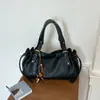 Bolso de Mano Vintage de Cuero Suave Plisado para Mujer 2026 Principios de Otoño Gran Capacidad de Alta Gama Versátil Bandolera