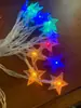 Em estoque Explosões Estrela de Cinco Pontas Festival da Primavera Acampamento Decoração de Natal Caixa de Bateria Festival da Neve Luz de Atmosfera Lanterna Estrela