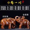 Ornamento de Elefante da Fortuna para Mesa de Escritório Artesanato Novo Estilo Chinês Decorações de Objetos para Sala de Estar de Casa, TV, Armário de Vinho