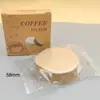 100 Peças de Papel de Filtro de Café para Porta-Filtro de Café de 58mm, Recipiente de Pó, Papel de Filtro, Água Secundária, Acessórios de Café
