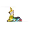 Adornos de Animales Unicornio con Cuernos de Colores Transfronterizos Decoraciones de Oficina Ciervo de Cristal Regalos para el Día de Navidad de los Niños
