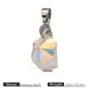 Colgante de Cristal Estrella de Mar Estrella de Cinco Puntas Corazón Colgante Hebilla de Semilla de Melón de Acero Inoxidable Colgante Pequeño Transparente Accesorios para Joyería DIY