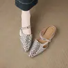 Chinelos de cabeça modernos que aumentam a altura para mulheres, verão ao ar livre, de calçar, mules com strass, meias-chinelos absolutamente lindas, não cansam os pés, sapatos para pessoas preguiçosas