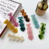 Xinzhimeng Joyería Acetato Clip sin Costuras Clip Borde de Corazón Clip Floral Coreano Clip de Borde Clip para Flequillo Clip Superior Pinza para el Cabello