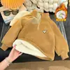 Playeras de Manga Larga para Niños y Niñas, Ropa Cálida de Polar para Otoño e Invierno Infantil, Ropa para Bebés, Camisa Térmica Gruesa con Forro Polar para Niños