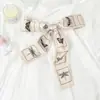 Bufanda Larga Pequeña de Seda Cinturón Banda para el Cabello para Mujer Combinable de Alta Gama Delgada Primavera y Otoño Colocación Camisa Cinta Cinta Francesa