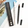 Tres o cuatro lápiz de cejas lápiz líquido para cejas muy sutil artefacto para cejas impermeable duradero lápiz de cejas de cuatro puntas maquillaje de belleza
