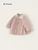 Ropa Infantil Youbao Estilo Coreano Abrigo para Niñas con Cuello de Muñeca de Encaje, Top para Niños Pequeños Primavera y Otoño con Lazo, Ropa Infantil Suave