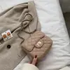 Bolso Pequeño de Moda 2025 Nueva Moda Popular Estilo Coreano Versátil Hombro Cruzado Ins Moda Bolso de Cadena Acolchado