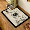 Alfombrilla Seca para Cocina de Barro de Diatomeas de Lujo Ligero Transfronteriza Americana Alfombrilla para Barra de Bar Alfombrilla Absorbente para Tazas de Té Alfombrilla Resistente a la Suciedad y al Calor para Mesa de Comedor
