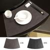 Juego de Manteles Individuales de Cuero con Diseño de Abanico Retro, Manteles de Alta Gama para Restaurantes de Hotel Comida Occidental, Manteles Aislantes de Piel de Vaca de Alta Gama, Manteles para Vajilla