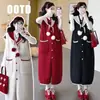 Conjunto de Maternidad Otoño/Invierno 2026: Top Básico de Cuello Alto para Embarazadas + Vestido Chaleco Suelto