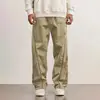 Calça casual de verão 2026 exclusiva transfronteiriça, tamanho europeu, para homens, fina, folgada, perna reta, perna larga, calça esportiva