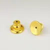 Novo Plug de Orelha Bala Banhado a Cobre Ouro Real 18K Brincos Grandes Plug Traseiro Acessórios para Joias Artesanais DIY Brincos