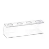 Suporte de Casquinha de Sorvete Acrílico Transparente em Z Suporte para Tubo Crocante de Casquinha Decoração de Mesa de Sobremesa Suporte de Exibição