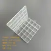 Caixa de armazenamento plástica com compartimentos fixos, caixa com fecho integrado, caixa de joias, diamante brilhante, DIY manual, caixa de acabamento de mesa com tampa flip