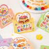 Tarjetas de Felicitación de Cumpleaños 3D Coloridas, Postales, Tarjetas Manuscritas, Tarjetas de Deseos Creativas, Tarjetas con Mensajes de Bendición de Cumpleaños DIY