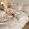 100% Algodão Luxo Leve Jacquard de Alta Qualidade Classe A Roupa de Cama Conjunto de Quatro Peças Algodão Puro Novo Estilo Capa de Edredom Lençol de Cama Universal para Todas as Estações
