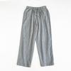 24 Primavera e Verão Novas Explosões de Algodão Calças de Gaze Dupla Estilo Ocidental All-match Home Roupas Soltas Calças de Pijama Casuais