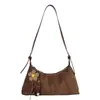 Bolsa de ombro de alta qualidade e estilosa para mulheres, nova coleção outono/inverno 2025, versátil para o trabalho e o trajeto, bolsa crossbody com design semelhante a um bolinho