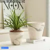 Vasos de flor de barro, vasos para suculentas, vasos para flor macchiato, vasos para plantas verdes, vasos pequenos de barro vermelho absorventes de água e respiráveis, fabricante transfronteiriço