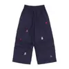 Pantalones para Caminar Dulce Hermanita Ropa Infantil Niñas Pantalones Cargo Bordados Delgados 26 Verano Niños Sueltos de Pierna Ancha