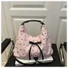 2025 Verano Lunares Nuevo Estilo Coreano Simple Casual Estilo Occidental Moderno Bolso de Hombro Único para Mujer