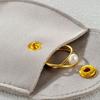 Bolsa Pequeña Suave y de Lujo de Terciopelo Hecha a Medida para Joyería, Bolsa Gruesa Portátil para Empaque de Joyería con Cierre Oculto