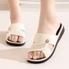 Sandalias Nuevas de Estilo 2025 Cómodas que Aumentan la Altura para Mujer, Adecuadas para Uso al Aire Libre en Verano, Uso en Casa y Zapatos Suaves Antideslizantes con Suela para Mamá para el Baño