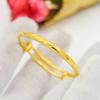 Joyería de Oro Aluvial Pulsera de Empuje y Tirón para Niños Pulsera de Oro Imitación Pulsera para Bebé Joyería de Regalo para Bebé de Un Año Venta al por Mayor