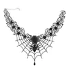 Collar Gargantilla Cadena Clavícula de Encaje con Diamantes de Cristal Multicapa Único Estilo Gótico Palacio de Venta Caliente