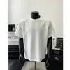 Camiseta acolchada de manga corta de alta gama para hombre, marca de moda estilo coreano de verano, sentido de diseño metálico, fresca y elegante, camiseta de manga corta de nicho