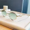Gafas de Sol Hexagonales de Metal Pequeñas Personalizadas Estilo Urbano Europeas y Americanas Protección Solar para Exteriores de Moda Tendencia Versátiles