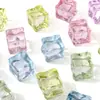 Cubos de Hielo Artificiales Acrílicos Translúcidos Cuentas No Porosas Cuentas Sueltas Cuentas en Hilo Pulsera Hecha a Mano DIY Cadena de Teléfono Móvil Accesorios